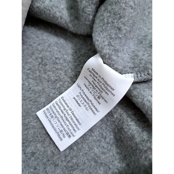 J Crew Men's Small Gray Mock Neck Pouch Fleece Pullover Zip Sweater Grey - Picture 5 of 10